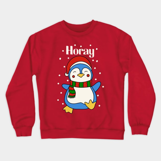 Happy Christmas Penguin Crewneck Sweatshirt by RiyanRizqi